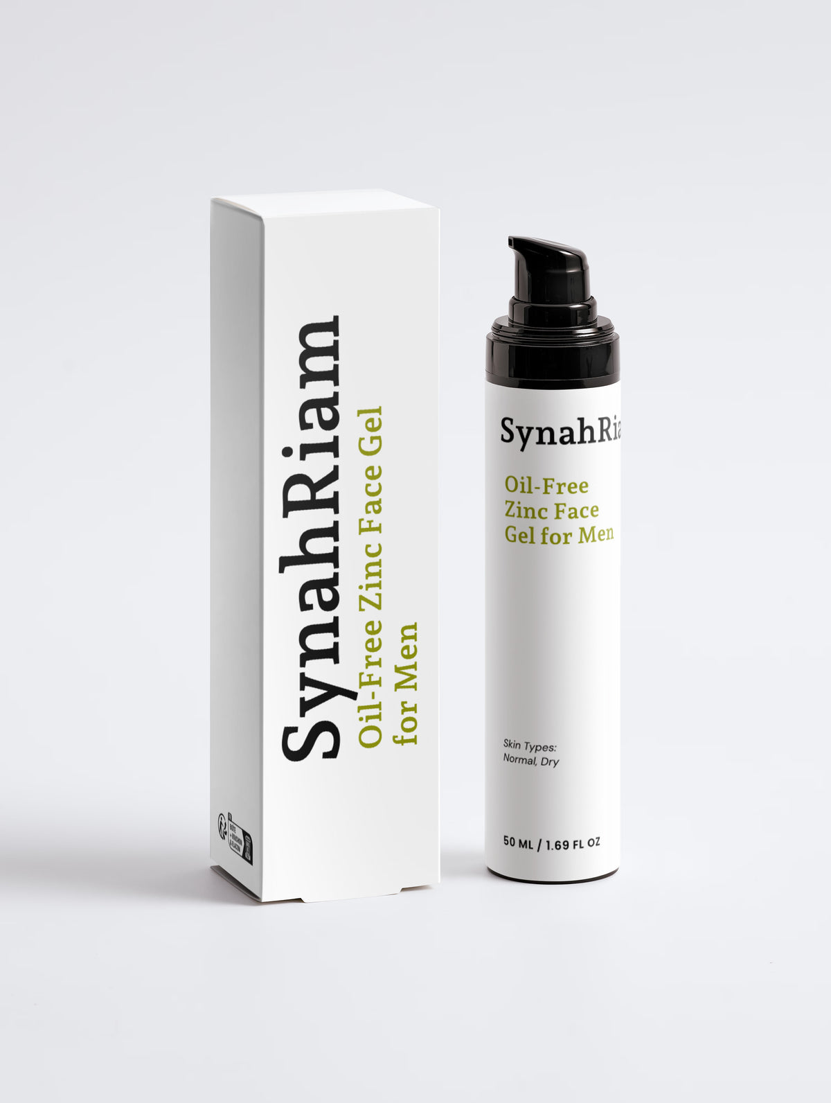 Oil-Free Zinc Face Gel for Men